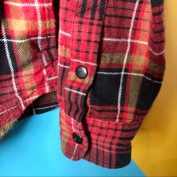 📌SOLD Kids Vans Red Flannel Shirt - Picture 3 of 13